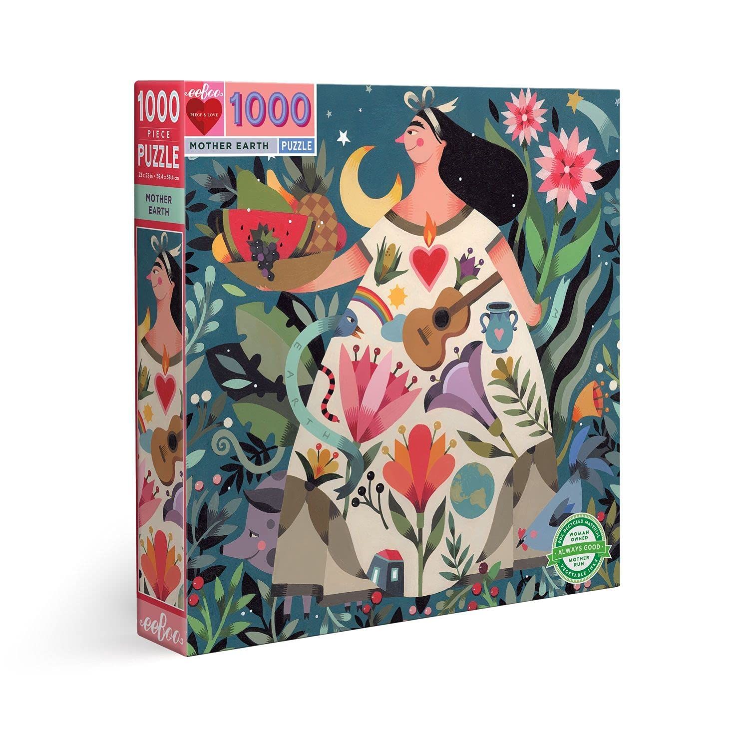eeBoo: Piece and Love Mother Earth 1000ピース 正方形 大人用