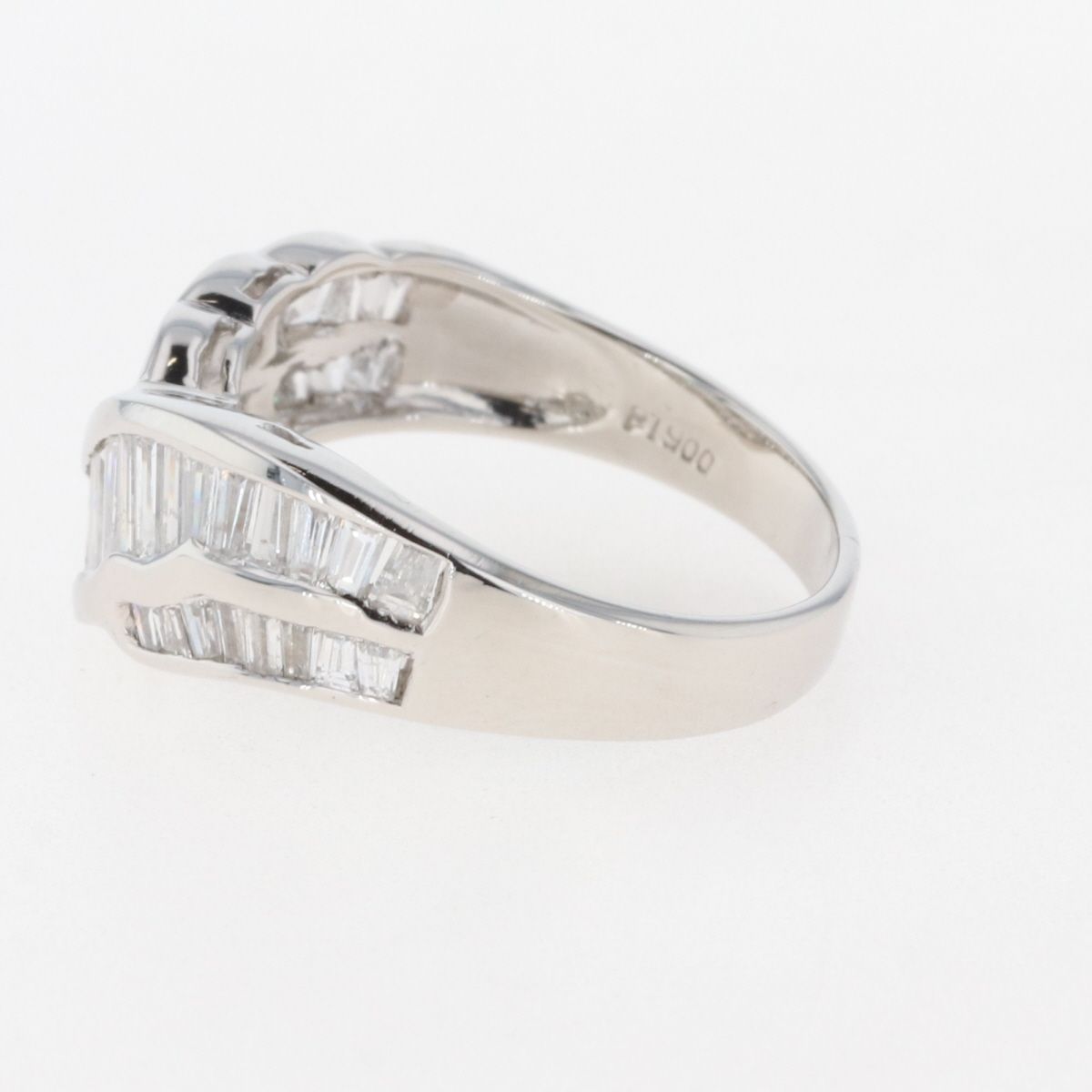 メレダイヤ デザインリング プラチナ 指輪 リング 10号 Pt900 