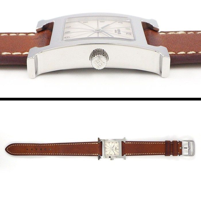 HERMES アナログ時計 シルバー/ブラウン P3260092.jpg?v=1742972357&