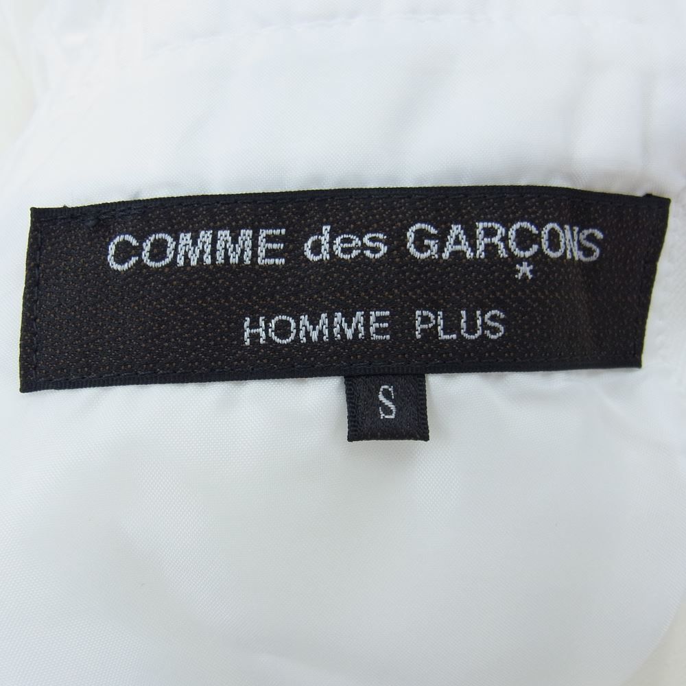 COMME des GARCONS HOMME PLUS コムデギャルソンオムプリュス ジャケット 18AW ホワイトショック期 PB-J067 背面カッティング テーラード ジャケット ホワイト系 S