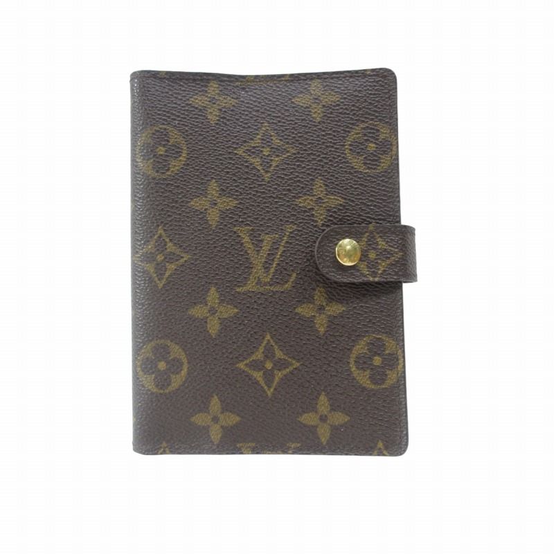 ルイヴィトン LOUIS VUITTON モノグラム アジェンダPM 手帳カバー システム手帳 6穴 R20005 茶 ブラウン