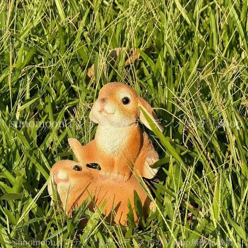 4-7 馬飛び 置物 インテリア おしゃれ 庭の装飾 お洒落 アニマル かわいい ガーデン ガーデニング 雑貨 2匹 ガーデン雑貨 うさぎ ガーデンインテリア ウサギ ガーデンオブジェ WWW_GEBZETESISAT_COM_TR