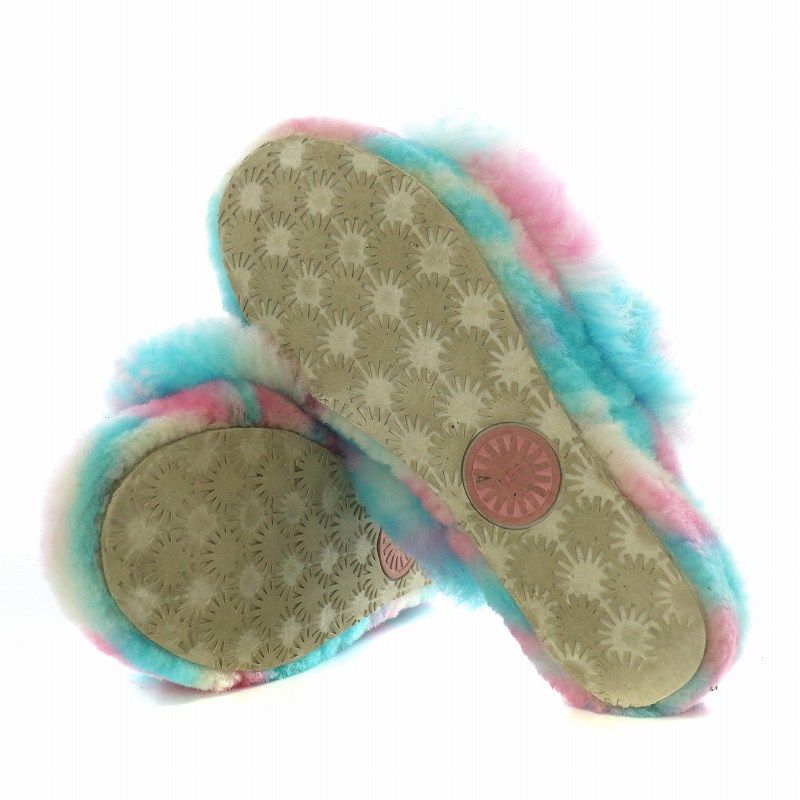 大幅値下げ！レア⭐︎UGG 厚底サンダル新品 Fluff Yeah Pride UGG W FLUFF YEAH PRIDE RAINBOW 22SS-I（アグ フラフ イェイ
