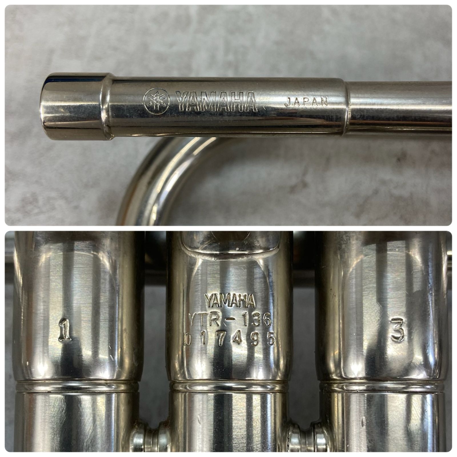 ヤマハ　YTR-136　B♭トランペット　Mボア　ニッケルメッキ　学生　初心者 YAMAHA ヤマハ YTR-136 B♭トランペット trumpet 管楽器 Mボア