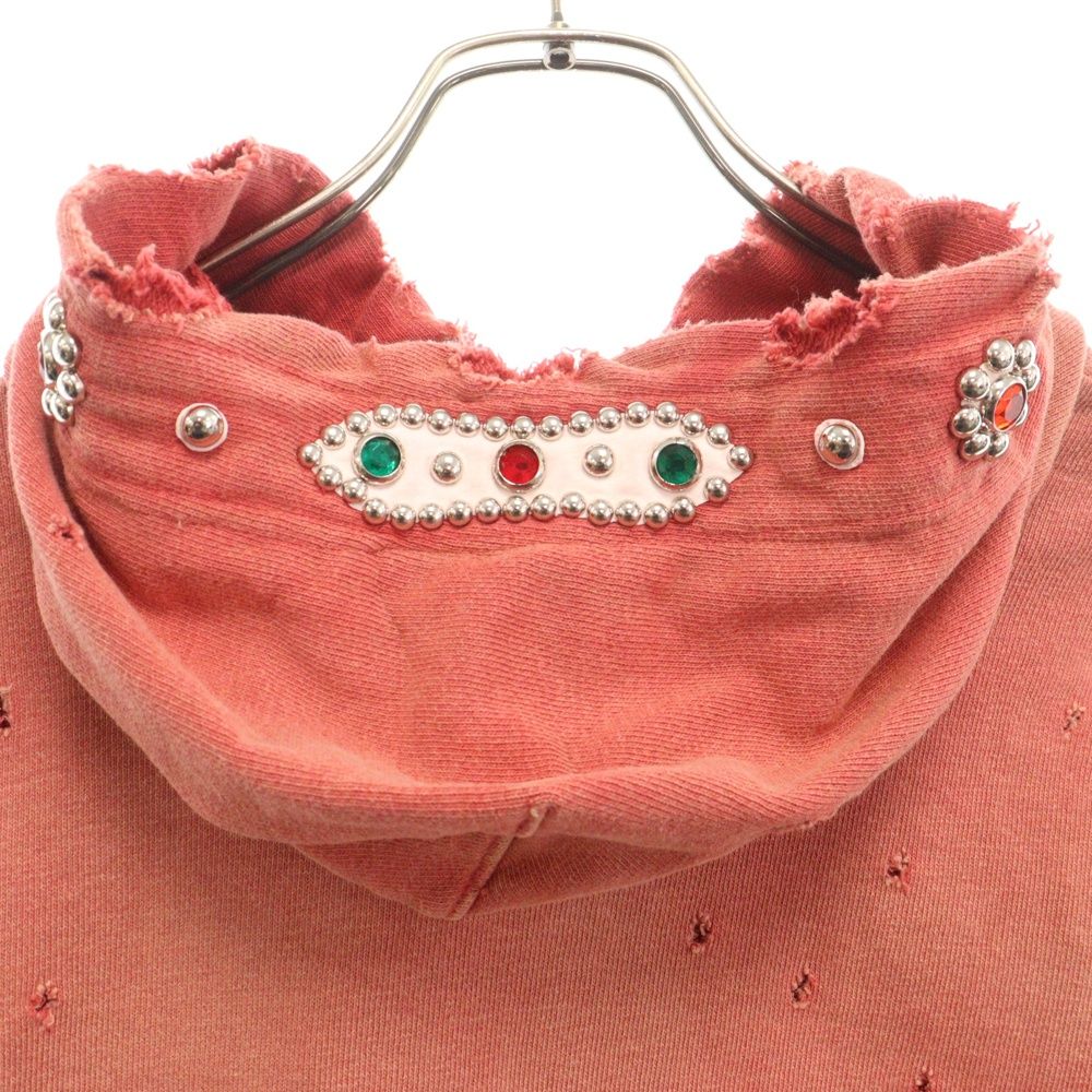 kapital スタッズ パーカー キャピタル サイズ4 KAPITAL (キャピタル) Studs Thriller Distressed Hoodie