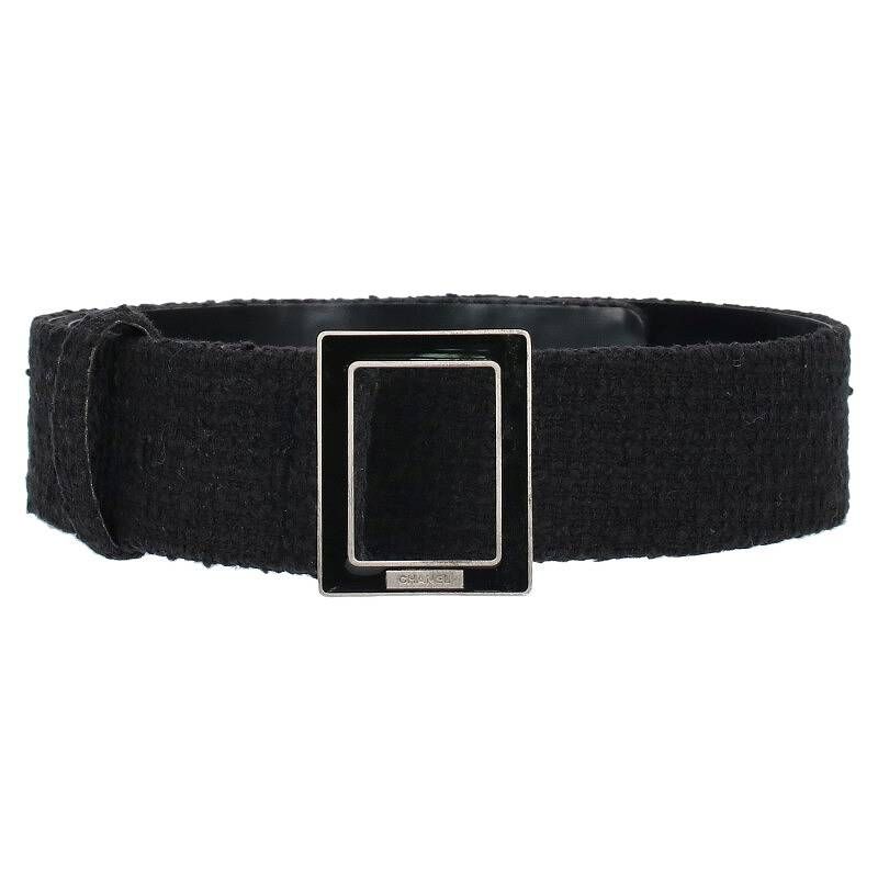 シャネル B13 スクエアバックルツイードベルト レディース 38 - メルカリ