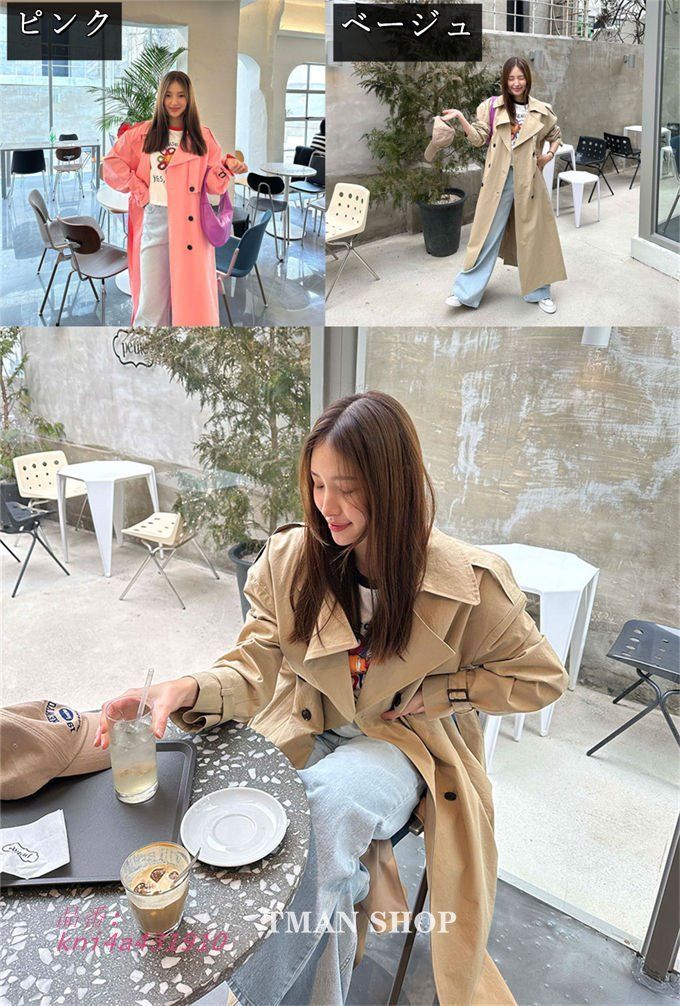 トレンチコート レディース ロング丈 コート アウター 大きいサイズ カジュアル 30代 20代 オフィス 結婚式 通勤 パーティー 40代 kni4a431910