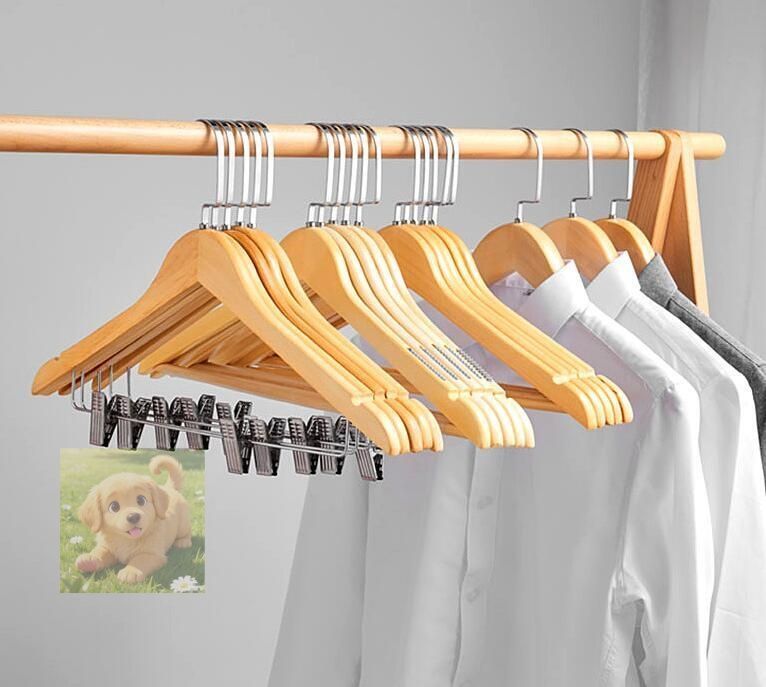 新入荷 上質 木製ハンガー 衣類ハンガー 20本セット 洋服