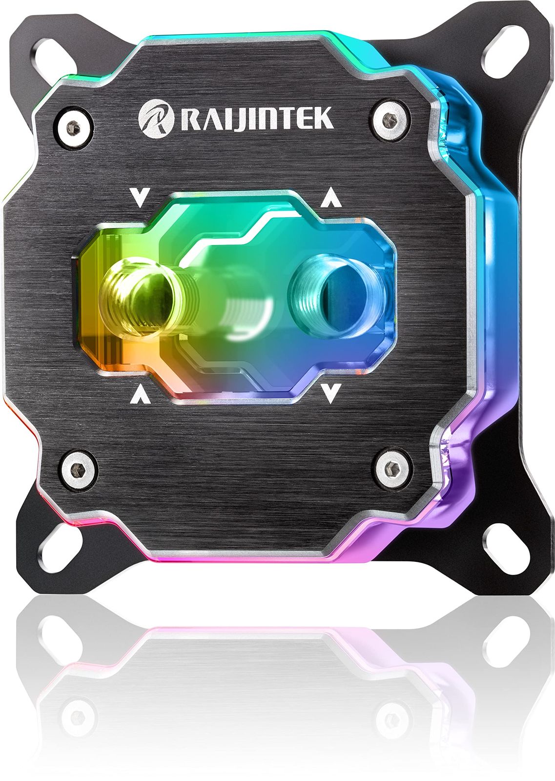 RAIJINTEK FORKIS PRO RBW ARGB LED ライト付き CPU ウォーターブロック フル銅素材 合金化により溶解 3D マイクロフィン構造を採用 IntelR LGA 1700 AMDR AM5 0R40B00200