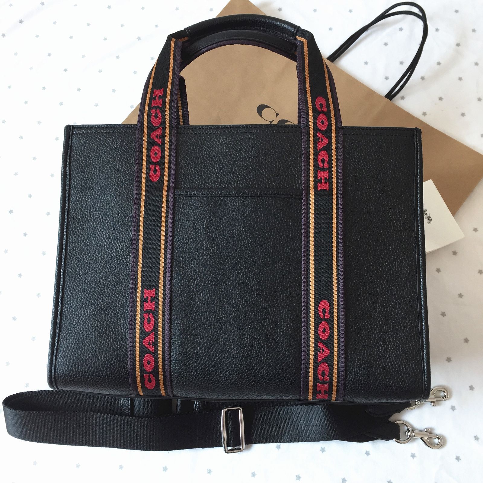 セール中】COACH コーチバッグ CM067 BLACK トートバッグ ショルダー ...