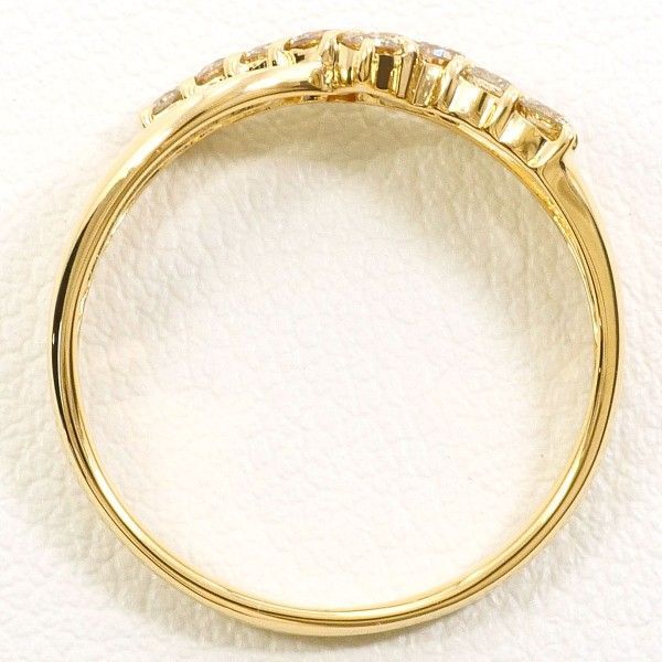 K18YG リング ring 指輪 10号 ブラウンダイヤ 0.30 総重量約2.1g