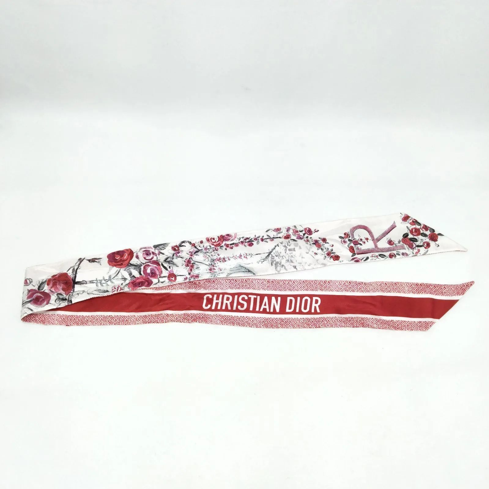 訳あり　Christian Dior スカーフ　レッド　ディオール　　C366 訳あり Christian Dior スカーフ レッド ディオール C366 - メルカリ