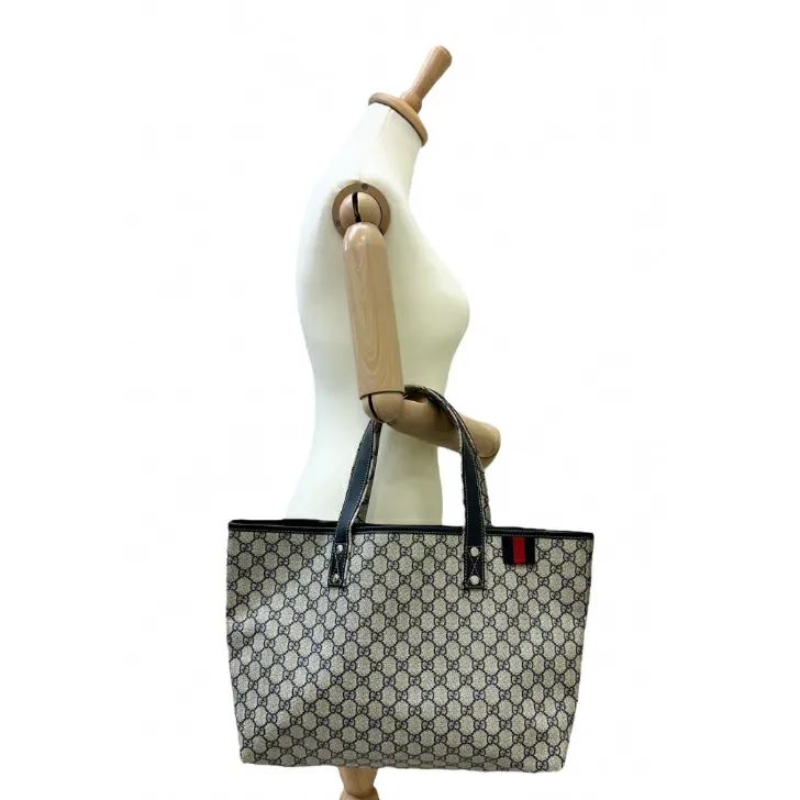中古美品】GUCCI グッチ 211134 GG スプリーム トートバッグ