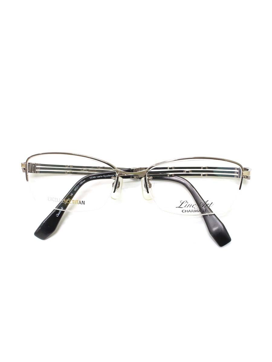 ラインアートシャルマン XL1422 メガネ ブラウン スクエア  