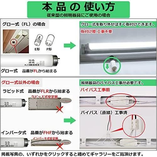 安心安全 匿名配送】☆サイズ: 10本_昼光色6000K 20W型☆ magokoro e