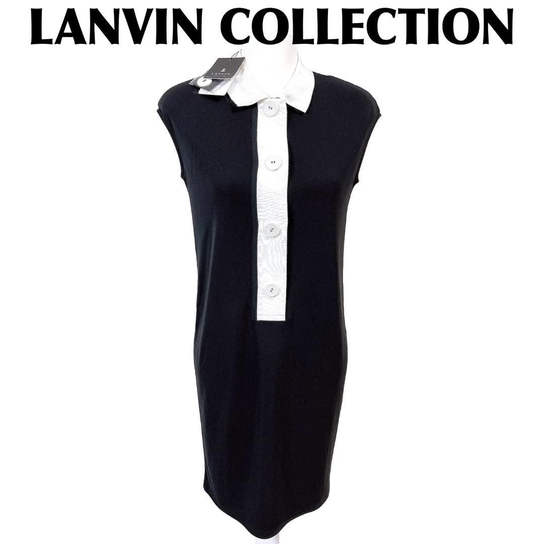 タグ付き♥品 ランバンコレクション ノースリーブワンピース 36