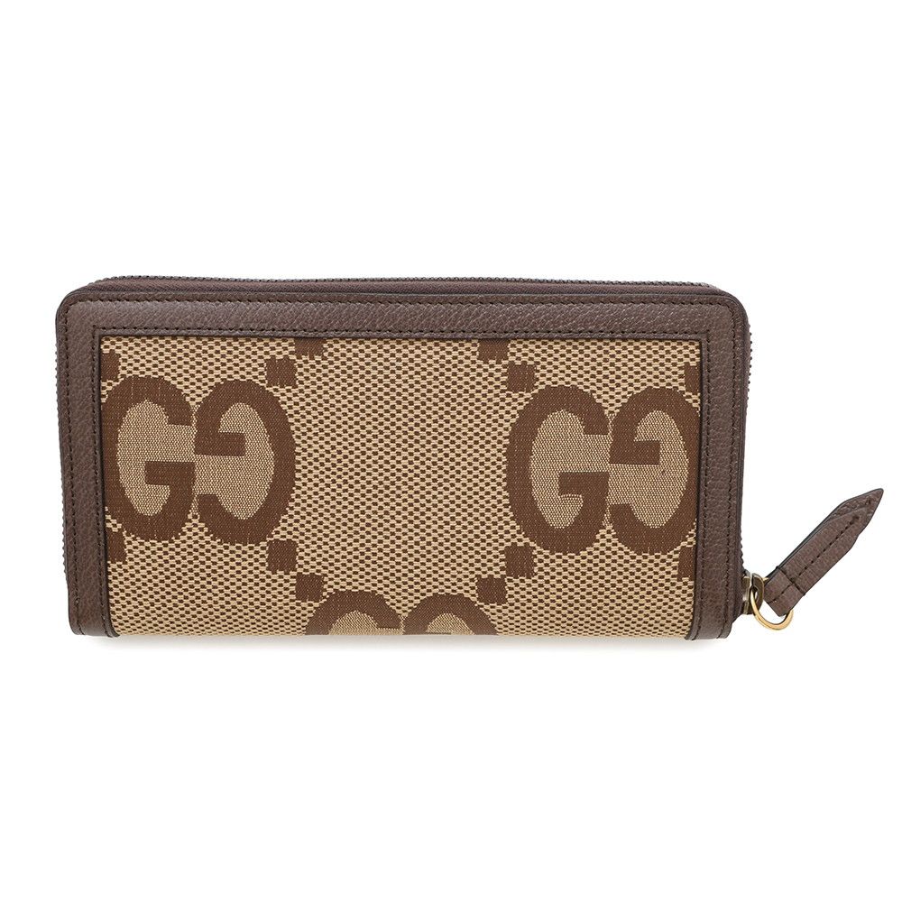 【新品未使用】グッチ ジャンボGG バンブー ラウンド 長財布 GUCCI （新品・未使用品）グッチ バンブー付き ジップアラウンド