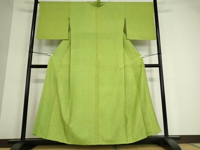 平和屋着物▽上質な紬 単衣 杢目絞り 変わり縞 正絹 逸品 DAAT9215az