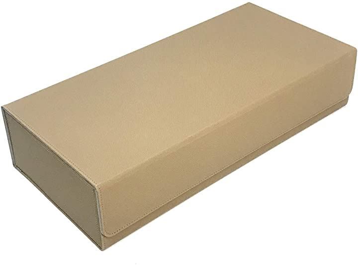 Cicogna トレカ カードデッキケース トレーディング 約550枚収納 レザー カードケース ホルダー ストレージボックス タイプD カーキ タイプD カーキ