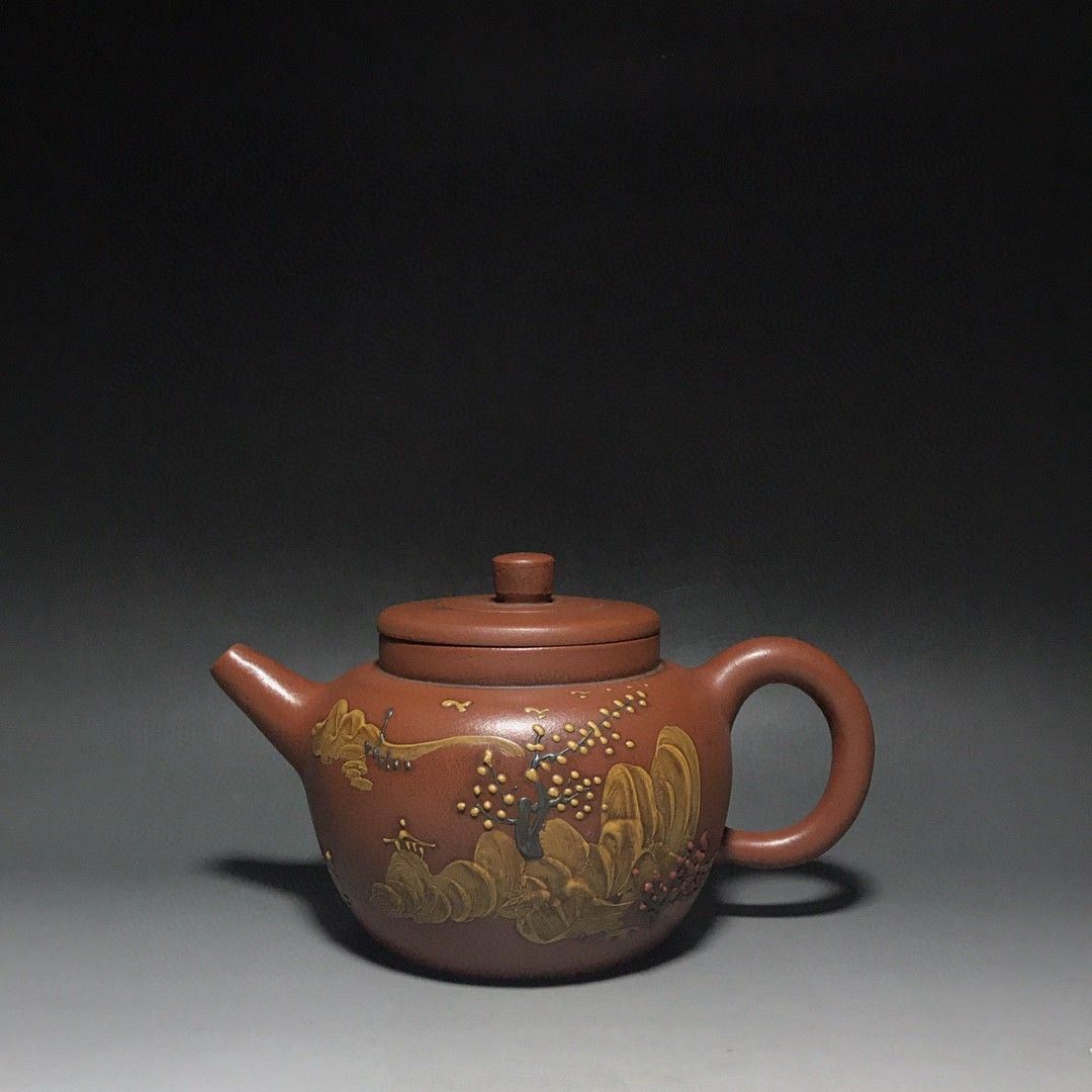 宜興 紫砂壷 茶壺 煎茶器 紫砂壷 宜興紫砂 朱泥 本物 中國 急須 煎茶道具 中国古美術 茶壷