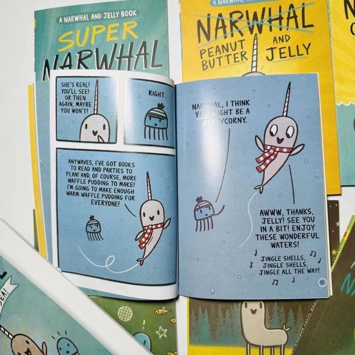 A Narwhal and Jelly book 8冊洋書 英語 : A Super Scary Narwhalloween (A Narwhal and Jelly Book