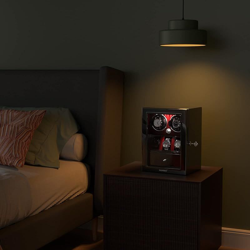 【新品】DUKWIN ワインディングマシーン2本巻き+3本収納 腕時計自動巻上機 新品】DUKWIN ワインディングマシーン2本巻き+3本収納 腕時計自動巻上機