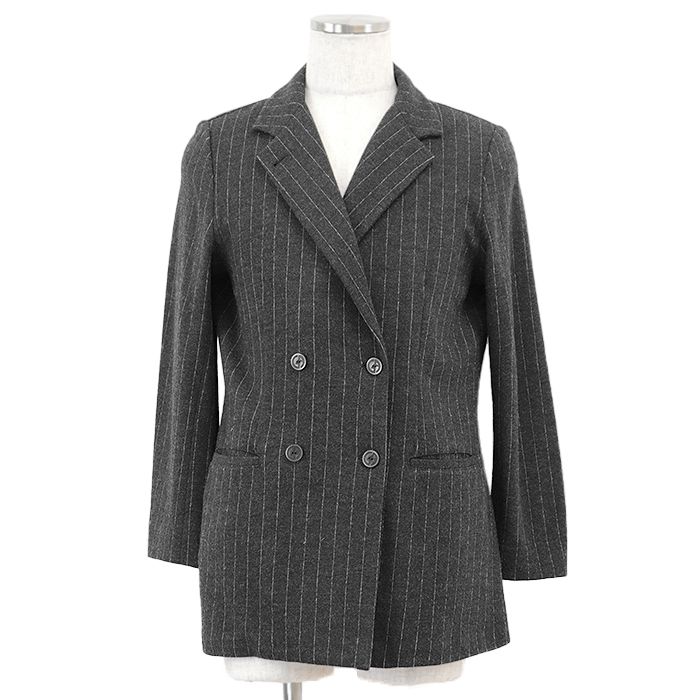 GIORGIO ARMANI ダークグレー ダブルコート 80-90s giorgio armani