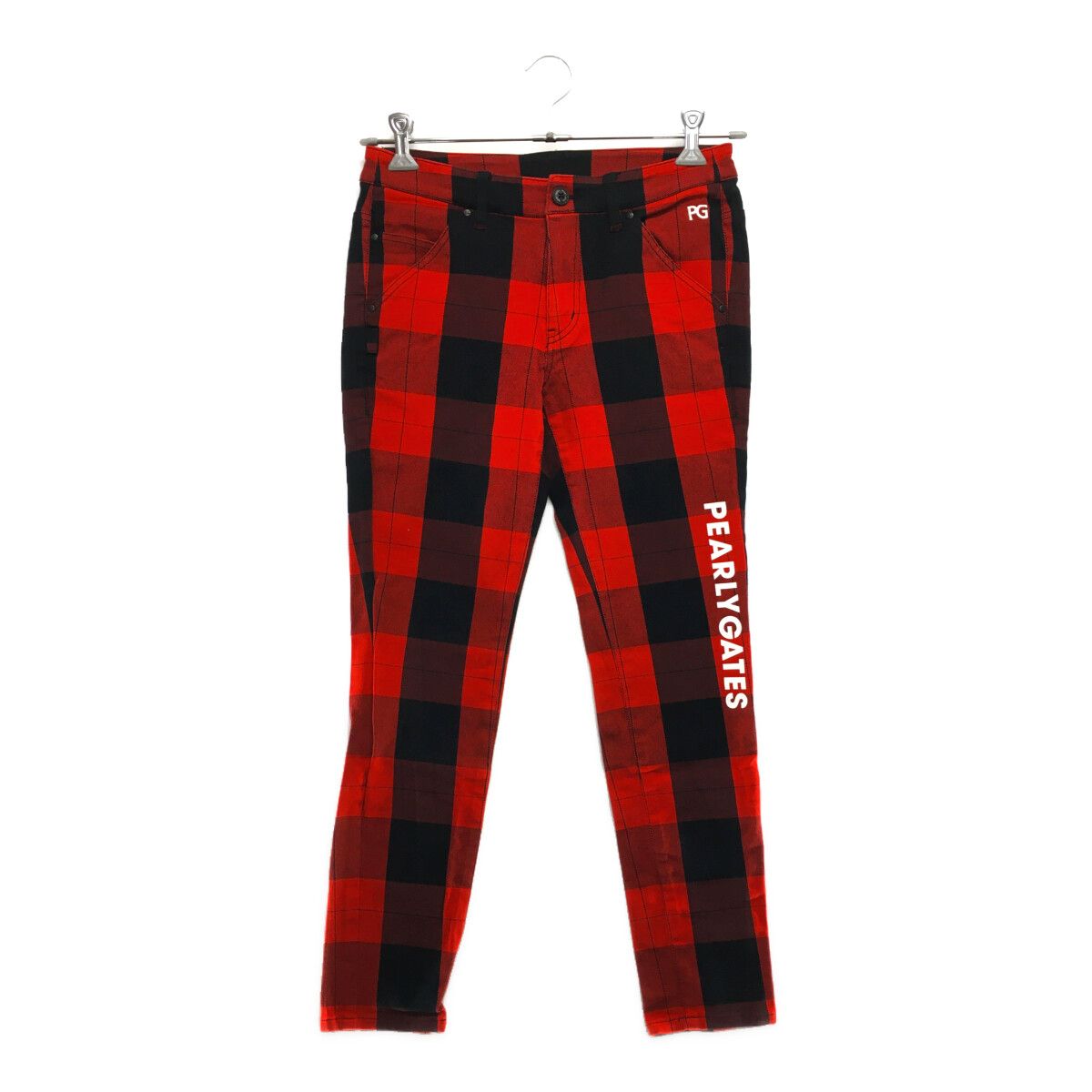 PEARLY GATES チェック柄パンツ 赤・黒 【公式通販】