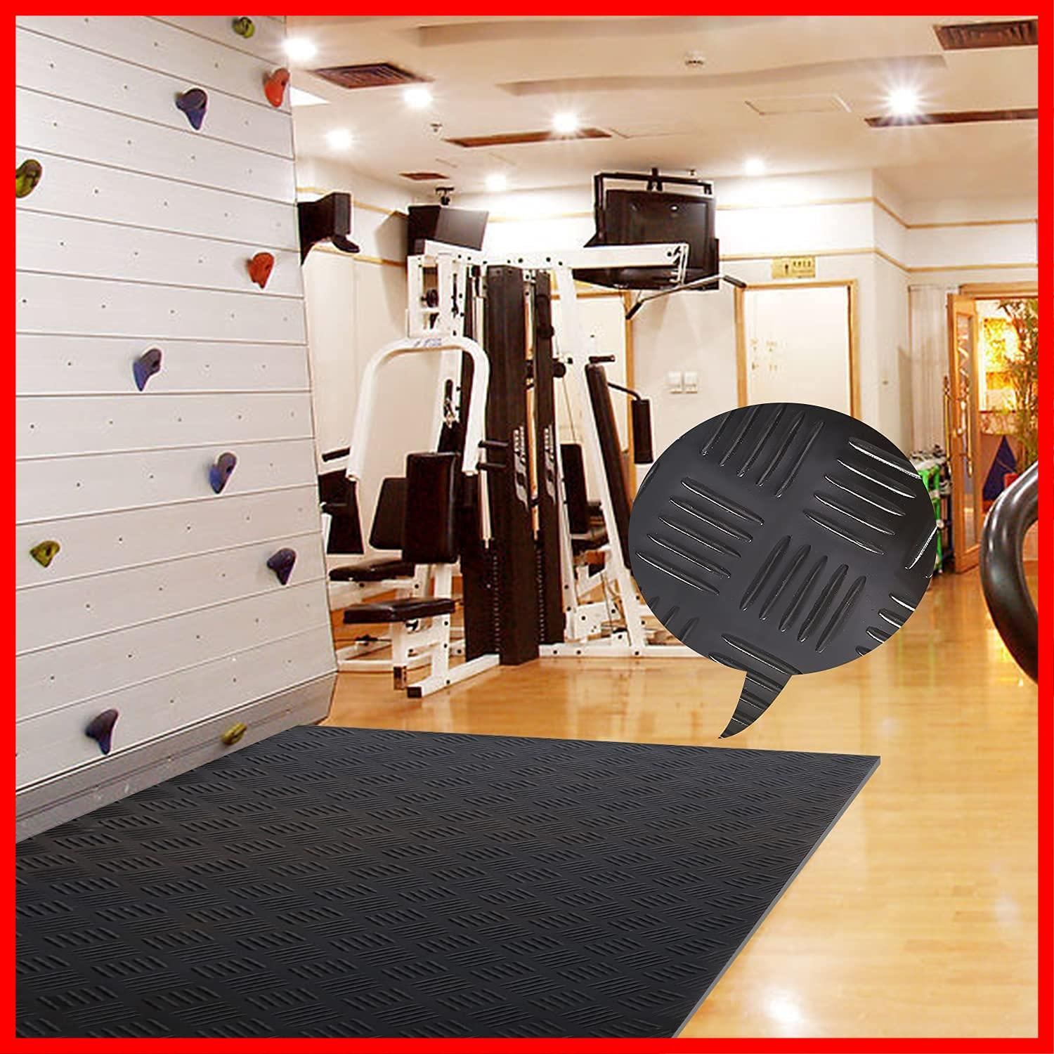 在庫 Nisorpa ガレージフロアマット ガレージ ゴム マット 厚さ3mm ゴム製フロアマット ロール ガレージフローリング 100 500cm 滑り止めゴムシート ガレージマット 車下用