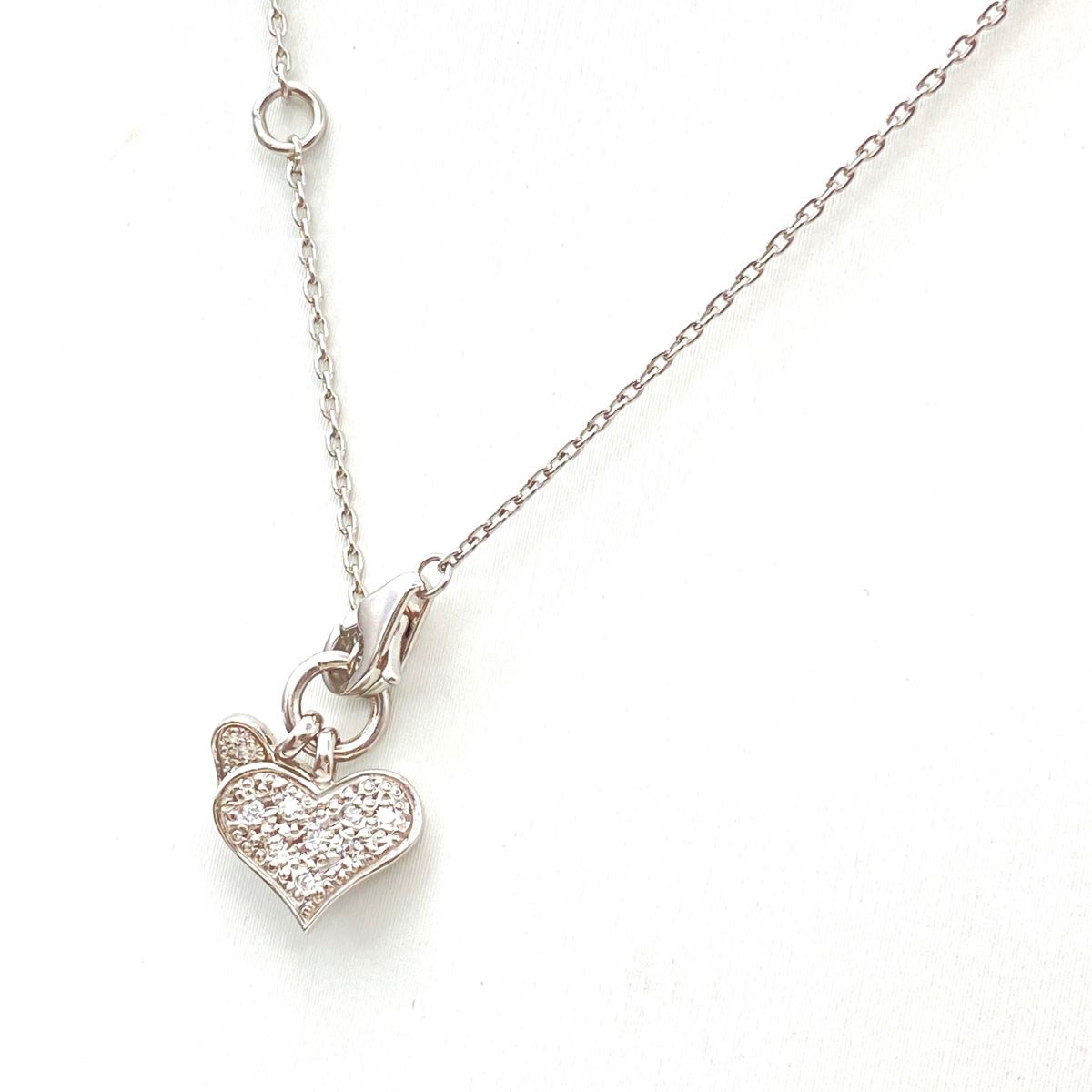 スタージュエリー STAR JEWELRY ハートモチーフ デザインネックレス  