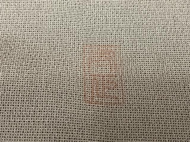 平和屋着物○藤倉守正 本塩沢 やまだ織 訪問着 手描き 草花文 金彩  