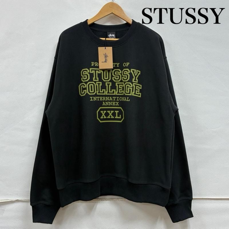 STUSSY ステューシー トレーナー 長袖 23ss PROPERTY OF CREW カレッジ 