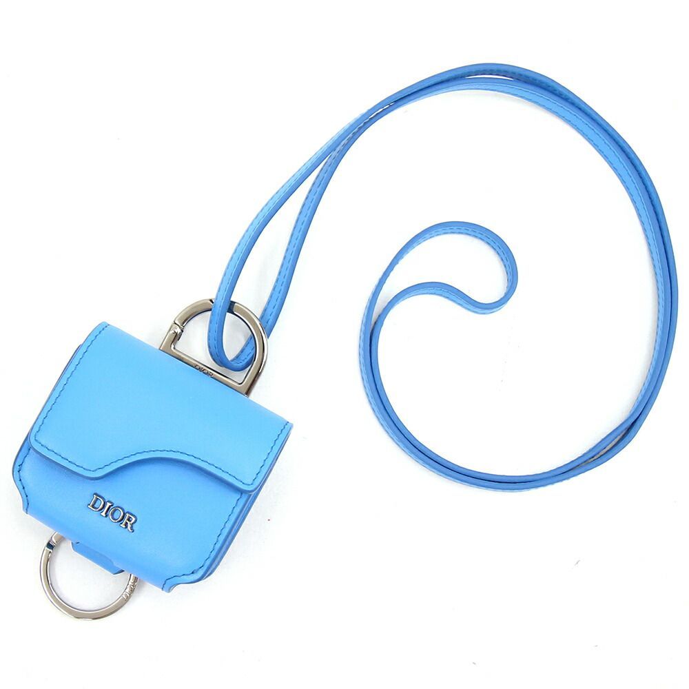 ディオール オム イヤホンケース Air Pods Pro ブルー レザー - メルカリ