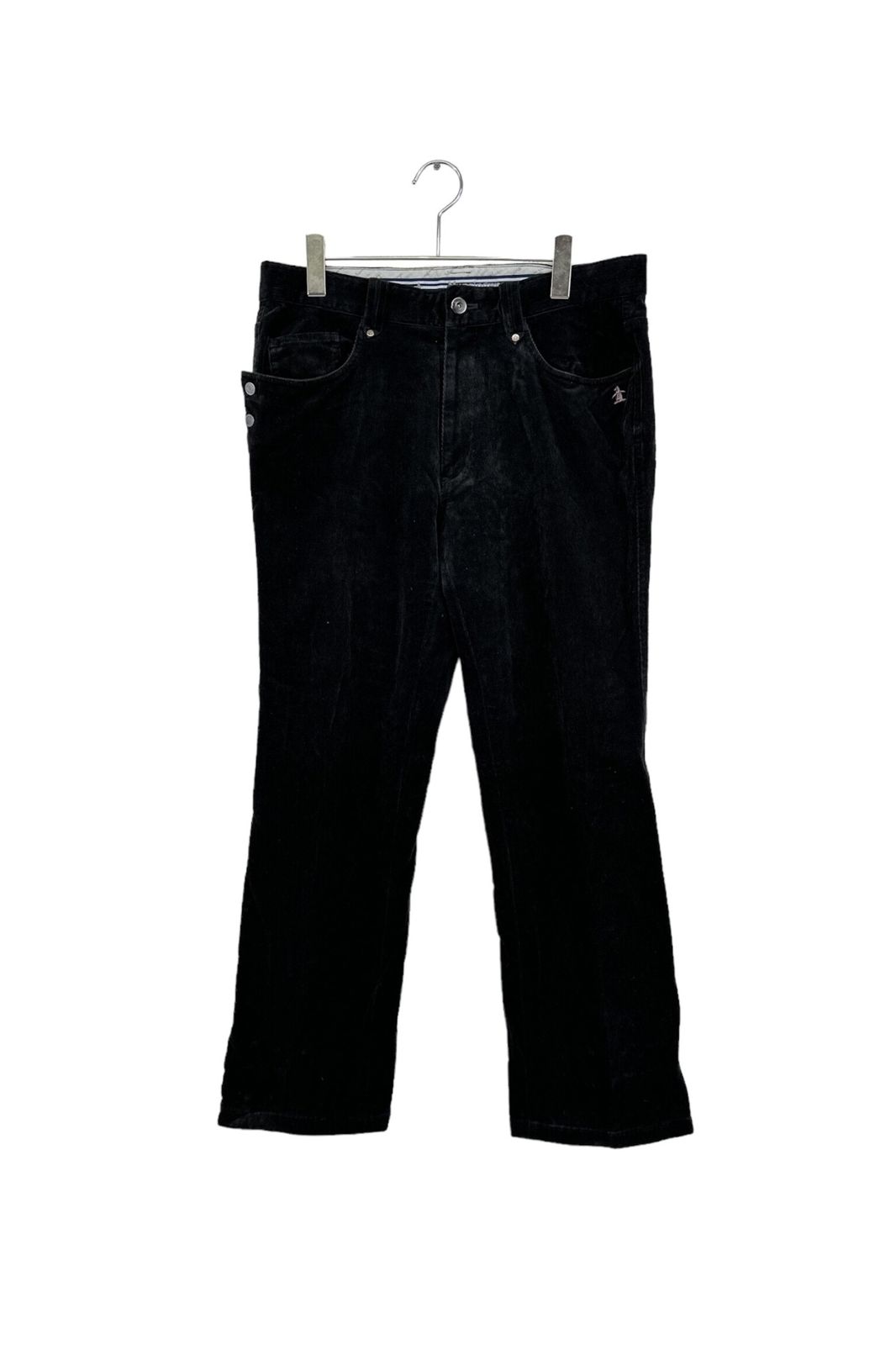 ゴルフ Munsing Wear マンシングウェア スラックス 無地 ブラック系 コーデュロイ フレア メンズ サイズ 85 6 衣B