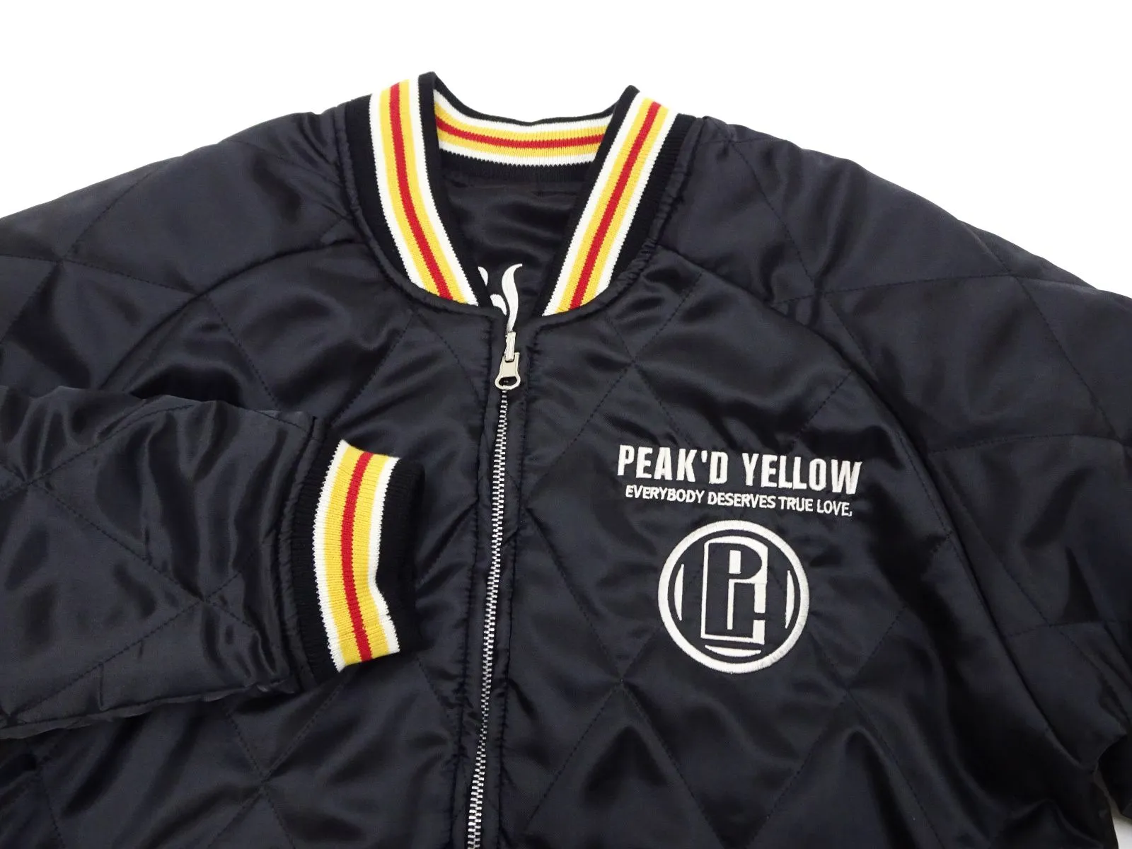 ピークドイエロー スカジャン Peakd Yellow リバーシブル スーベニア