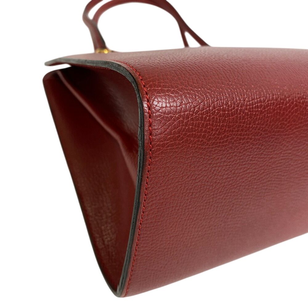 デルヴォー DELVAUX ハンドバッグ Dチャーム レッド デルヴォー DELVAUX ハンドバッグ Dチャーム レッド