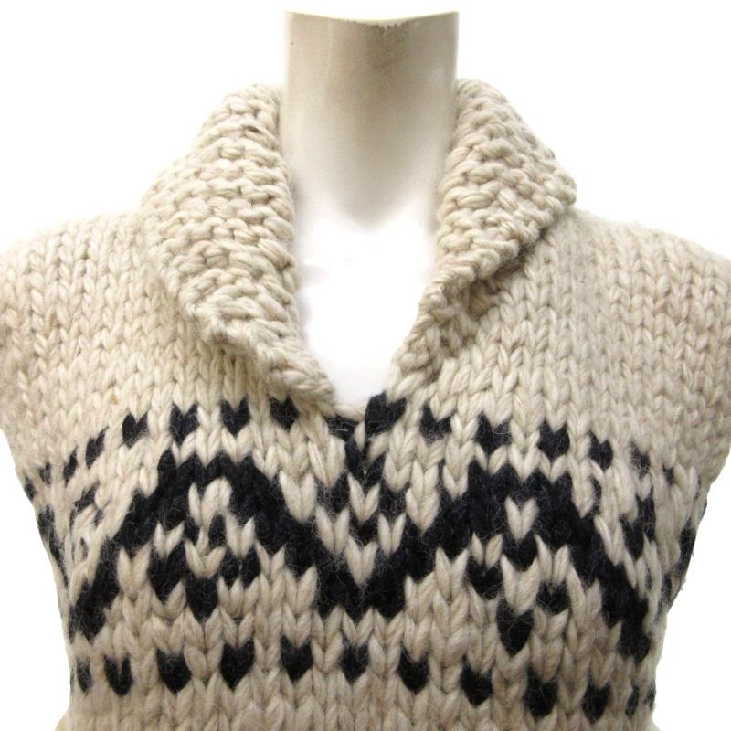 ライト WRYHT タグ付き 23AW COWICHAN HAND SWEATER VEST ニット