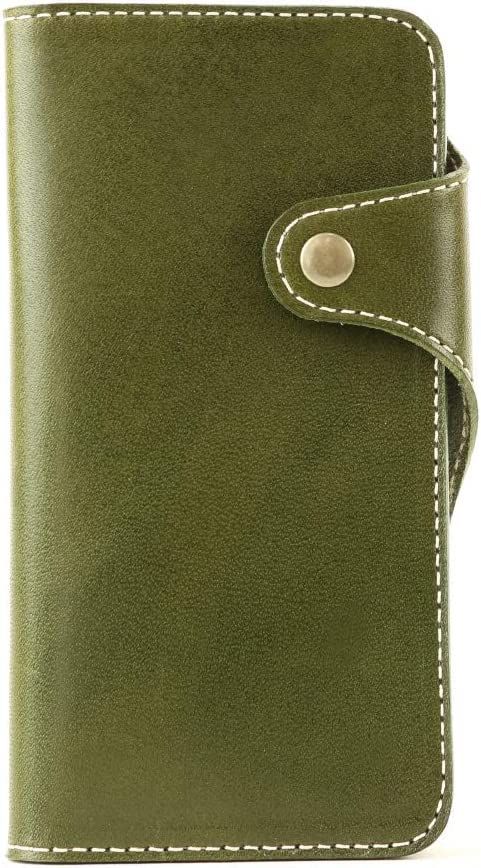 iPhone14 栃木レザー 本革 手帳型 スマホケース 全機種 OLIVE 9色 ケース 14 iPhone Creation Native