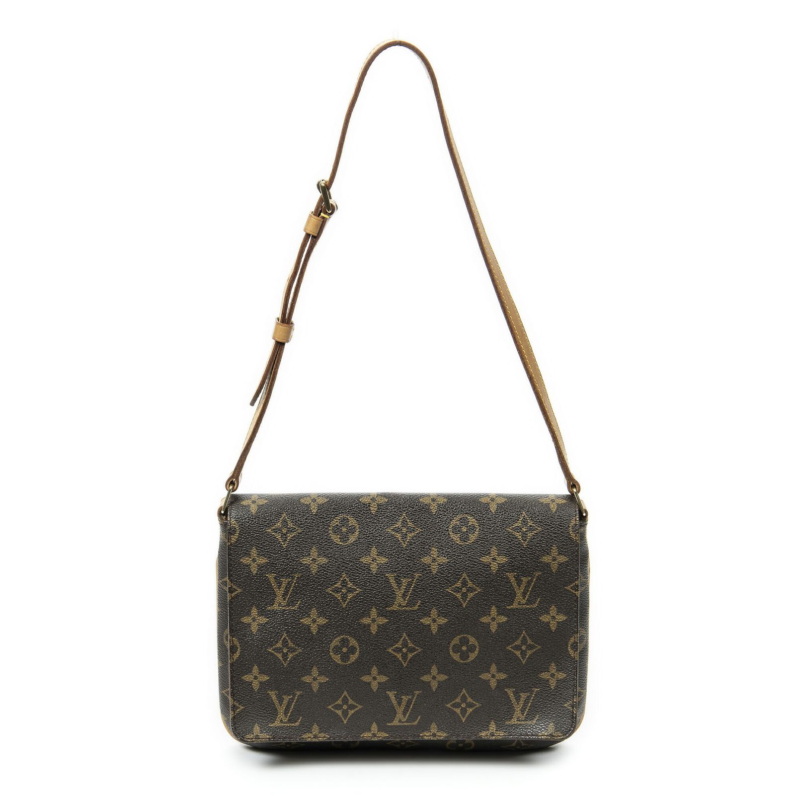 [中古] LOUIS VUITTON ルイヴィトンミュゼット タンゴ茶色モノグラムキャンバスAB