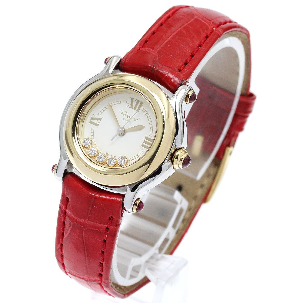 り*ん様 Chopard アナログ　ショパールビーハッピー　赤　ジャンク品 り*ん様 Chopard アナログ ショパールビーハッピー 赤 ジャンク品