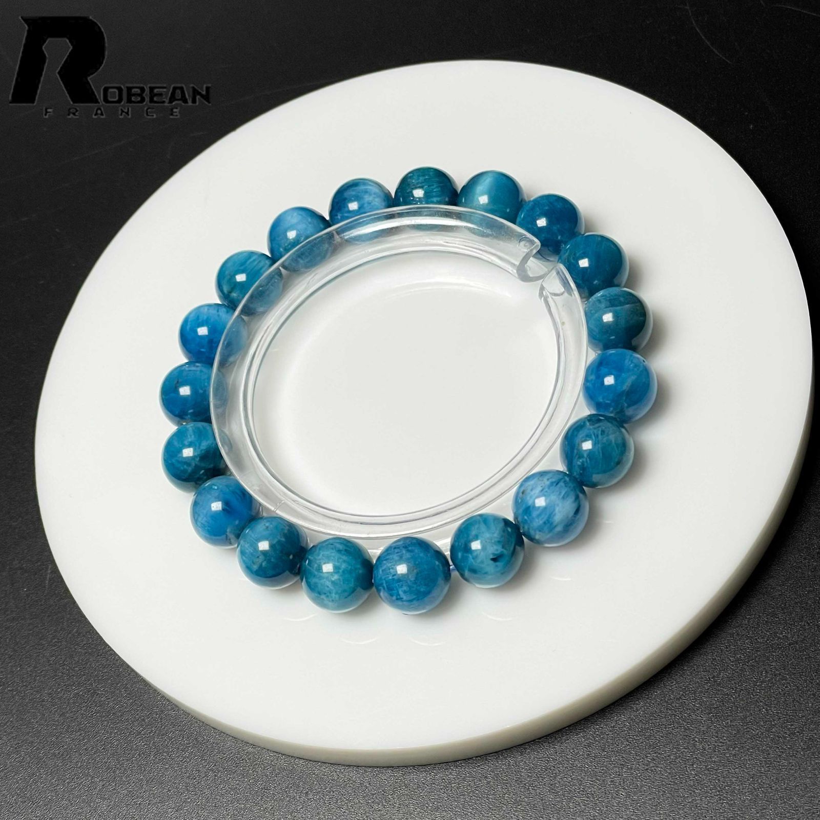 逸品 EU製 ★ROBEAN・グリーン猫目カイヤナイト★天然無着色 ブレスレット パワーストーン 綺麗 浄化 癒し アクセサリー 天然石 原石 貴重 高級 上品 綺麗 幸運 お守り 浄化 プレゼント ギフト 誕生日 レディース メンズ 男女兼用