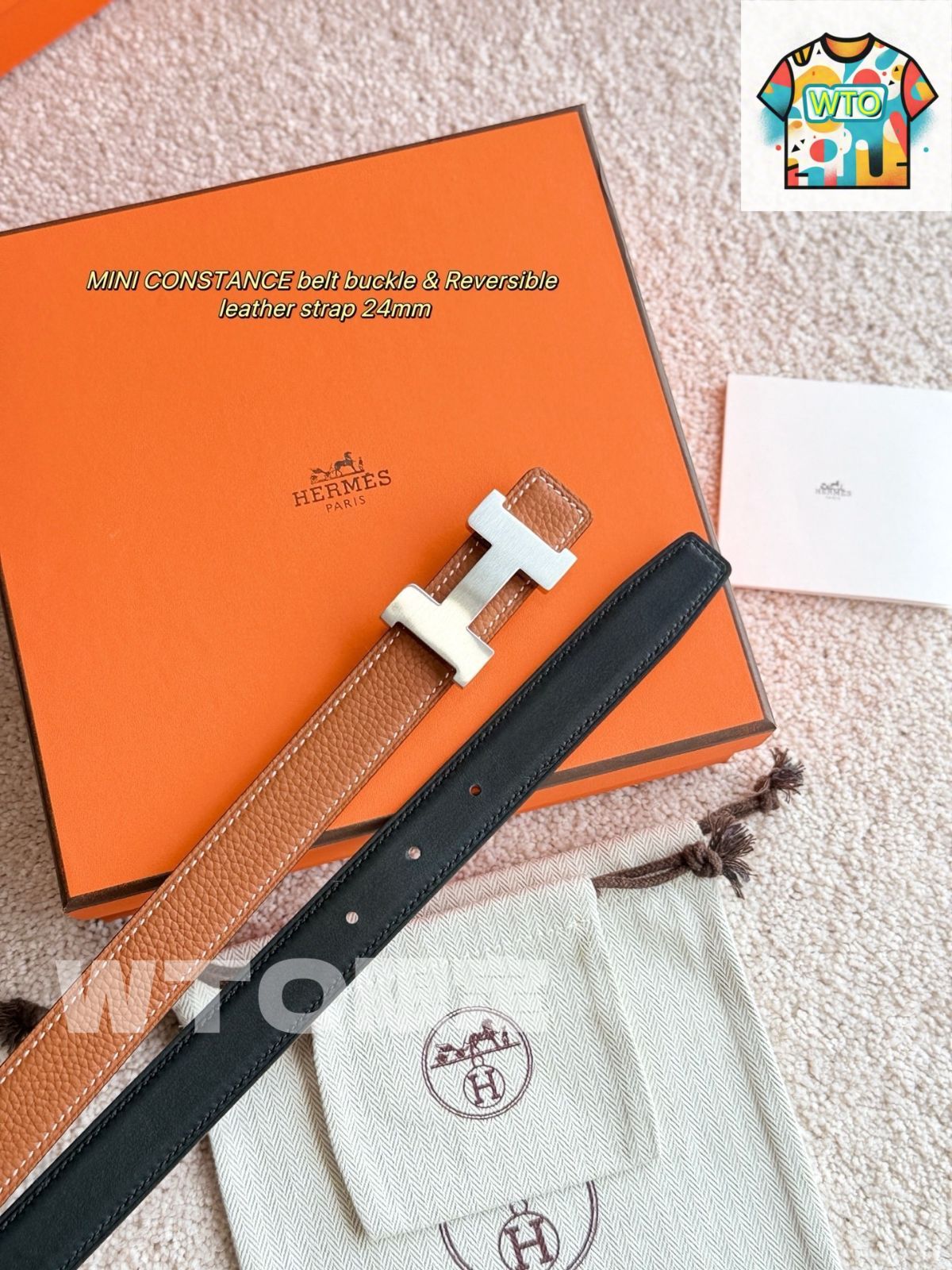 今日特価】Hermes Mini Constance トゴレザーベルト - メルカリ