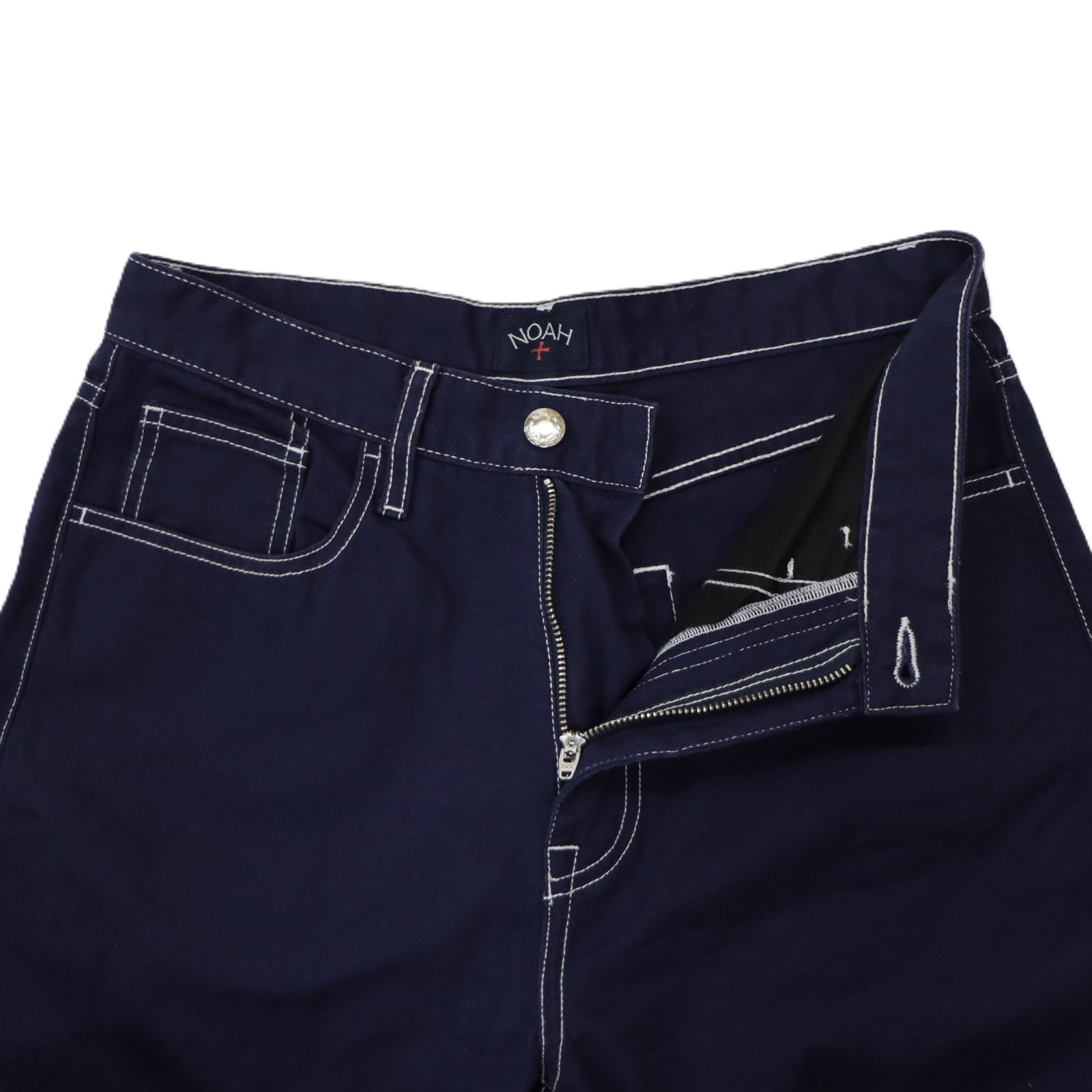NOAH ノア チノトラウザーズ ボトム デニム 28 コットン NVY/紺 - メルカリ