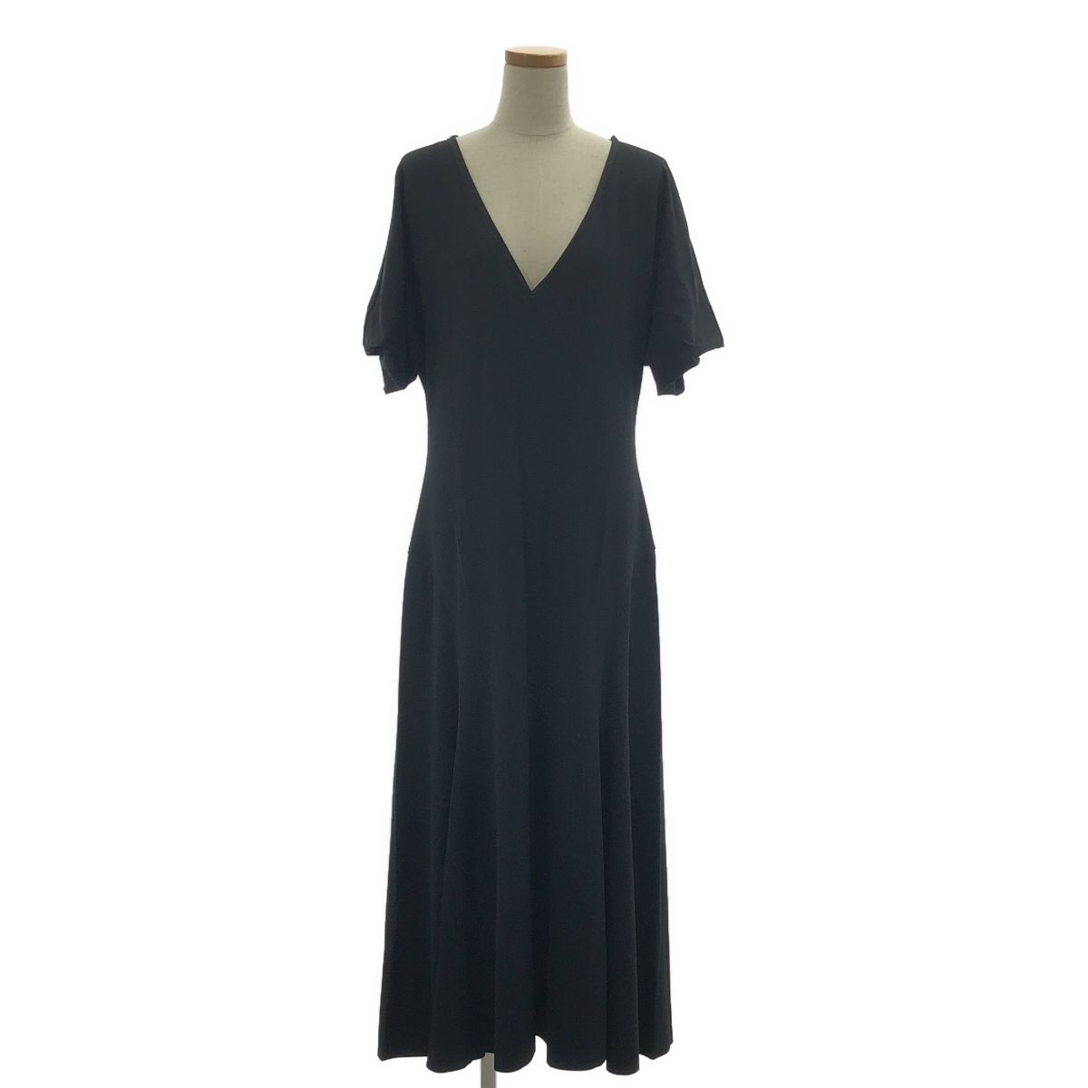 ワンピース THE ROW V-Neck Elastic Dress THE ROW / ザロウ | V-Neck Elastic Dress ハーフスリーブ