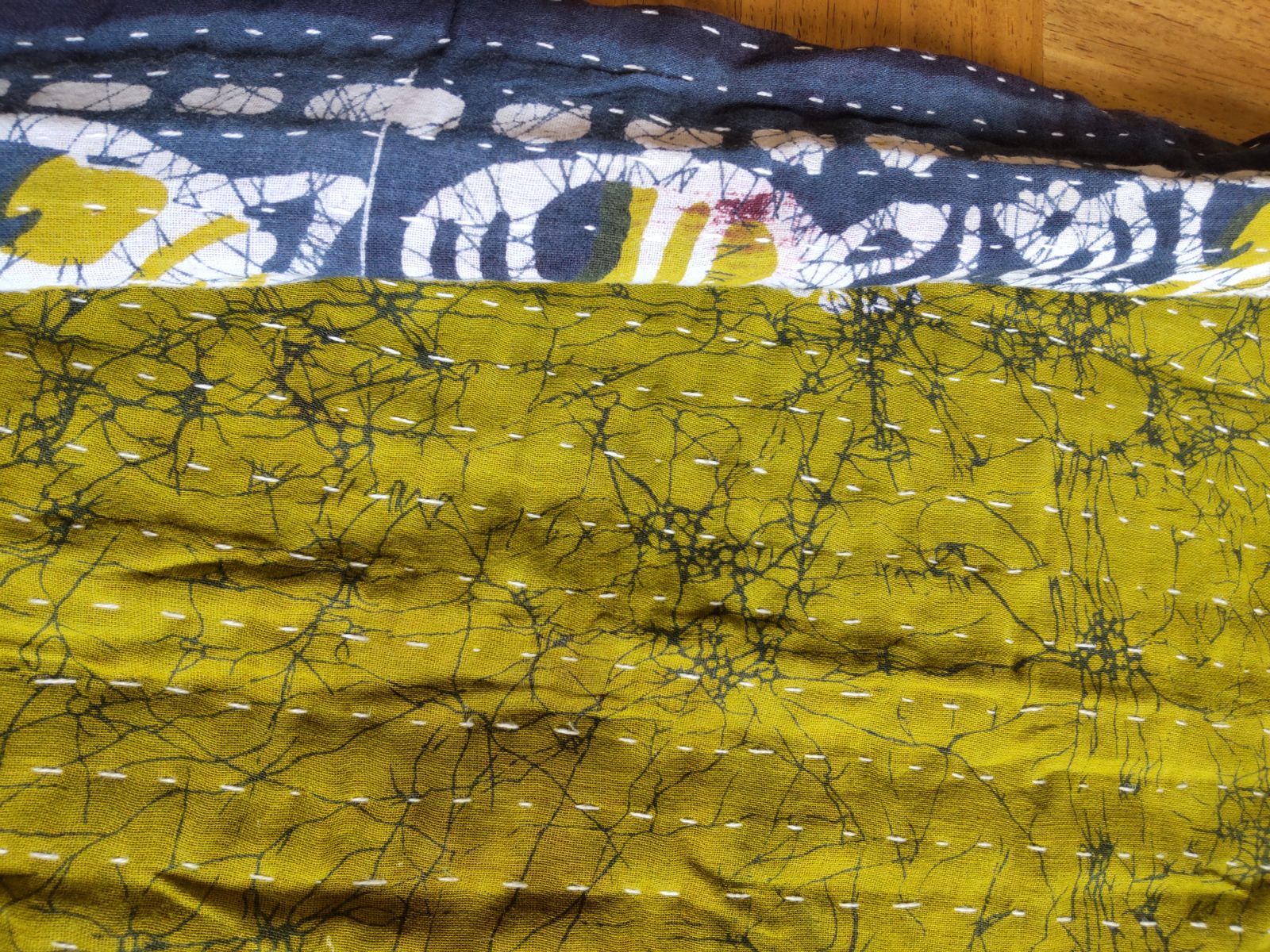 GK128 グドゥリー ジャケット ラリーキルト カンタ刺繍 刺し子 手刺繍