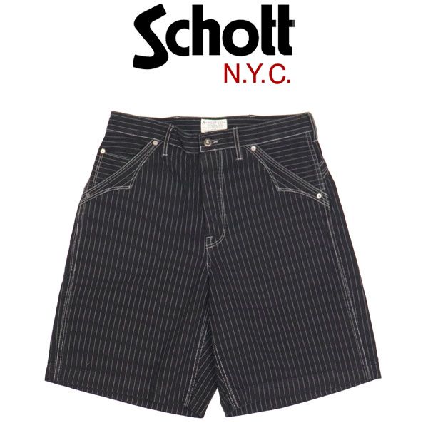 Schott OLD HICKORY DENIM PANTS BLACK 34 Schott オールドヒッコリー