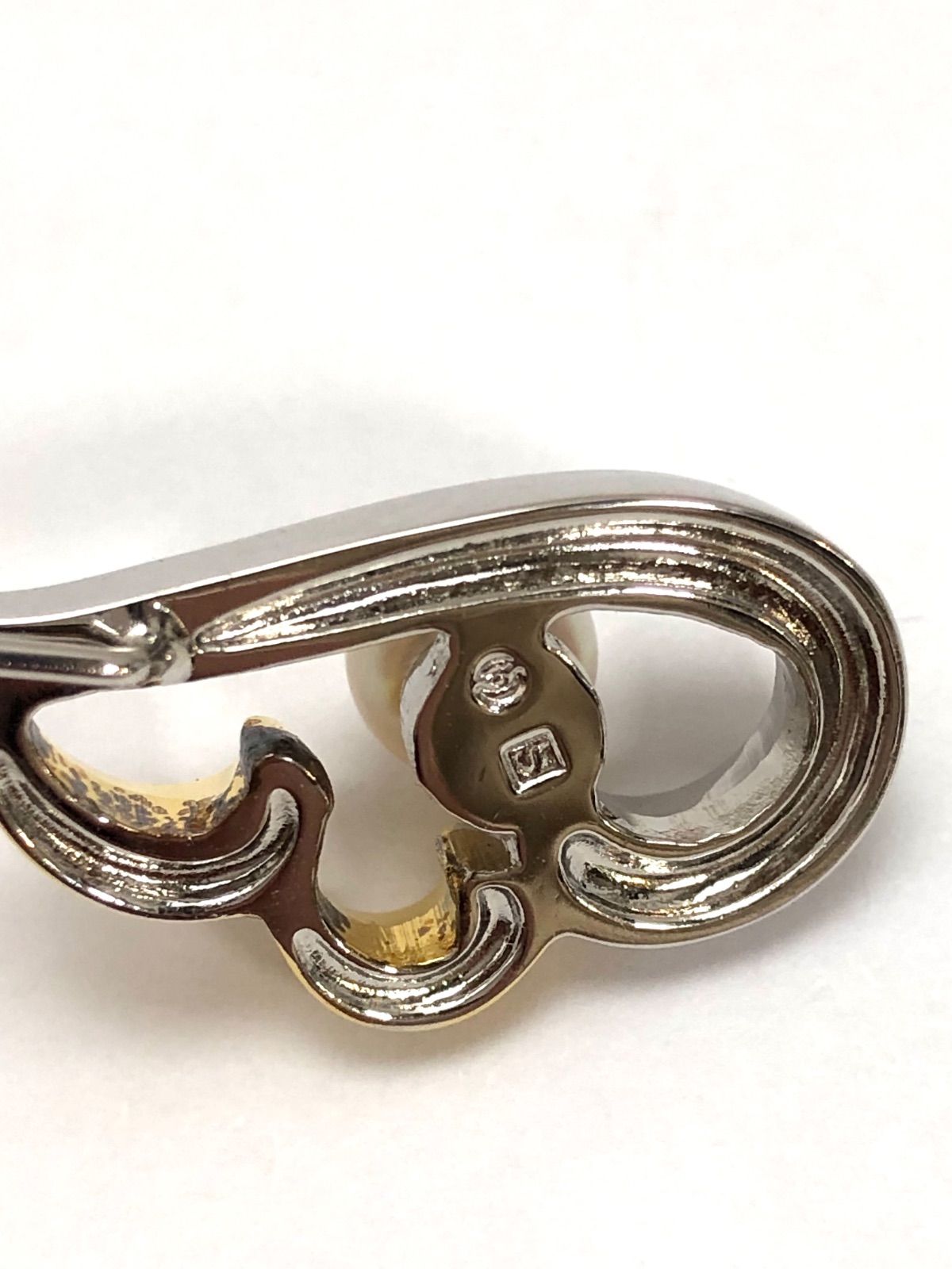 TASAKI タサキ真珠 6.5mm 1Pパール silver ピンブローチ