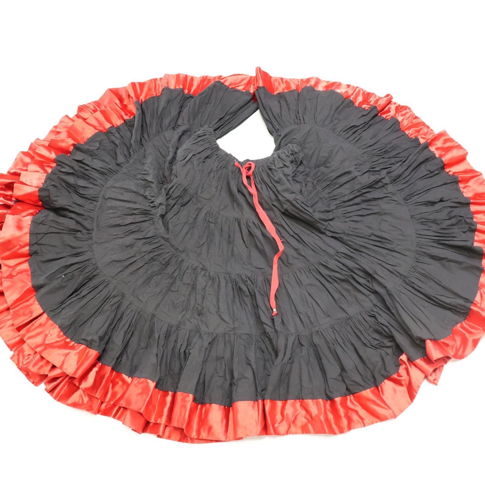 ブラック×レッド ジプシースカート