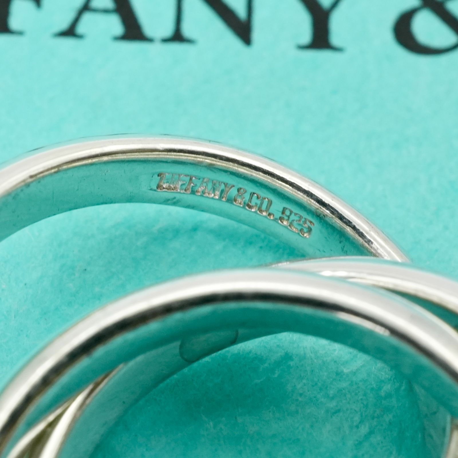 TIFFANY ティファニー 3連リング 指輪 トリニティ 925 シルバー 