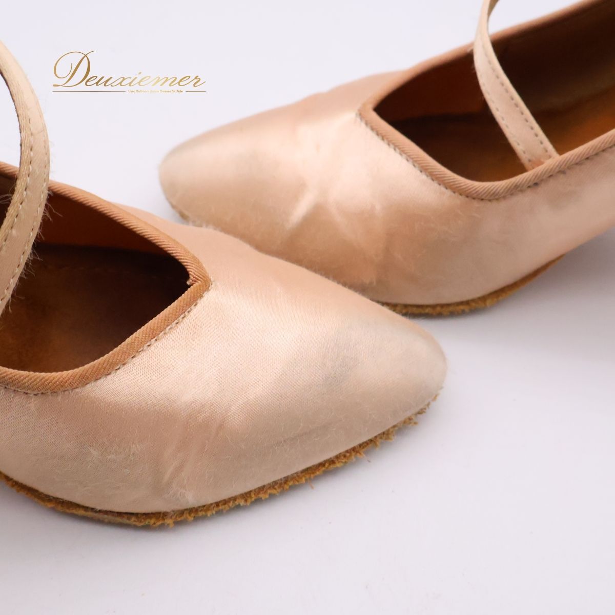 社交ダンス用衣装】3 1/2CM BD DANCE ピンク系 サテン 薄ピンク 光沢